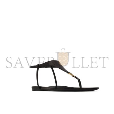 YSL CASSANDRA SANDALS IN SMOOTH LEATHER 818293AADF11000